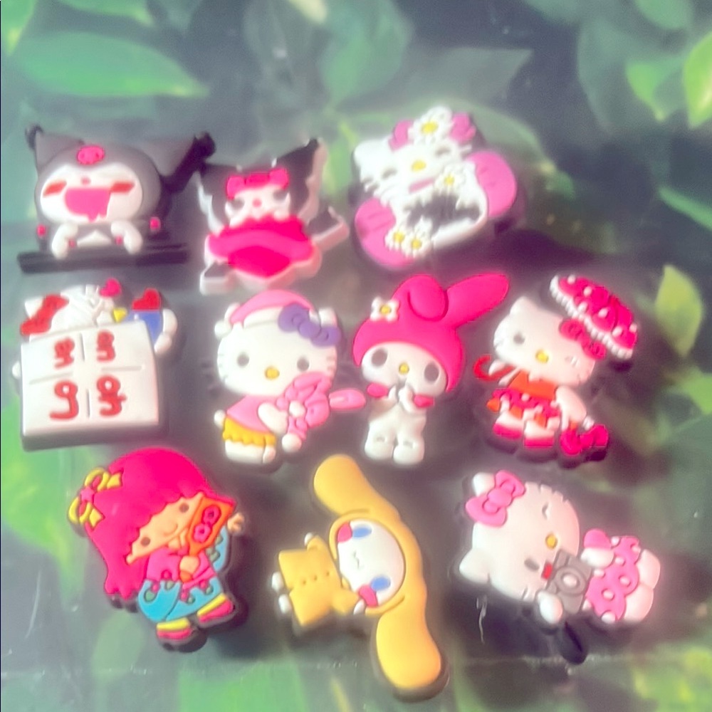 10 Hello Kitty Croc Charms Jibbit Shoe Charm